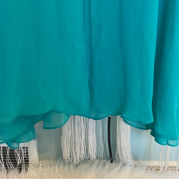 Bebe Chiffon Overlay Maxi Dress NWT - Picture 15 of 17